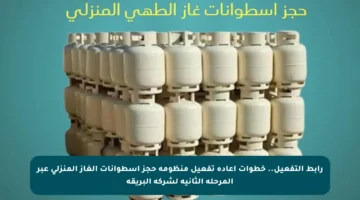 رابط التفعيل.. خطوات إعادة تفعيل منظومة حجز أسطوانات الغاز المنزلي عبر المرحلة الثانية لشركة البريقة